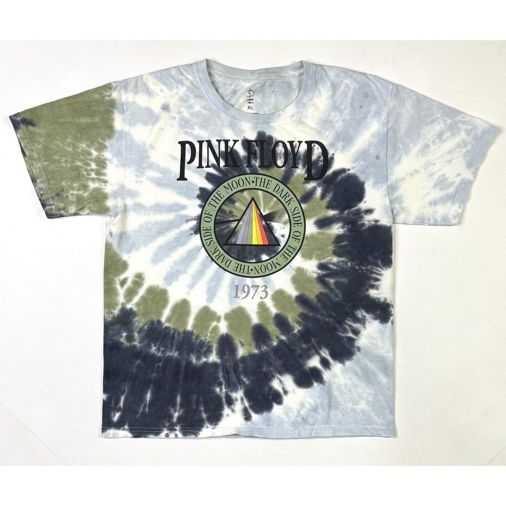 Pink Floyd T-Shirt Women's XL Tie Dye Darkside Of The Moon Short Sleeve - Picture 1 of 8